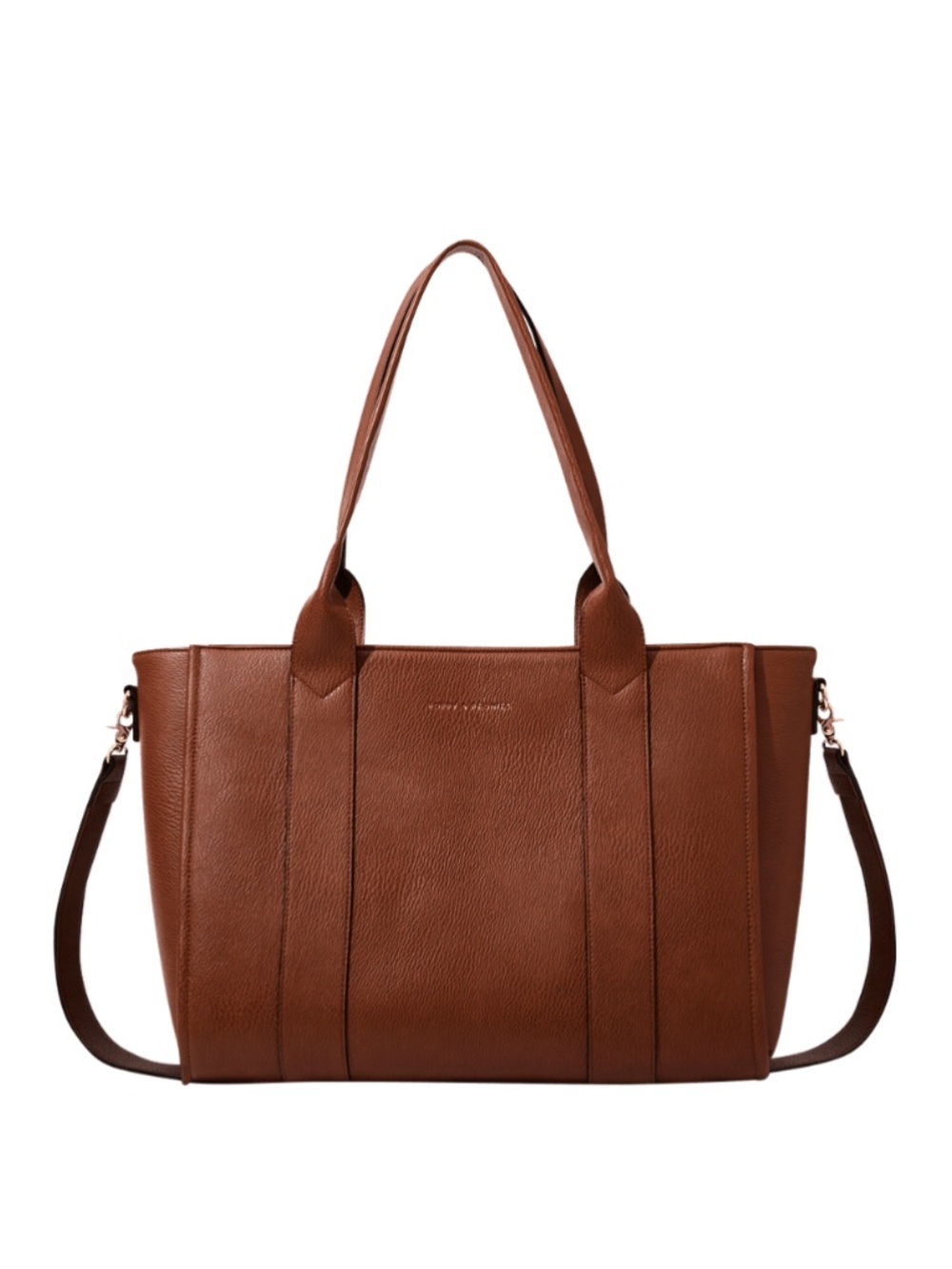 Poppy & Peonies Multitasker Tote Bag in Chestnut